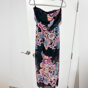 Express strapless maxi dress